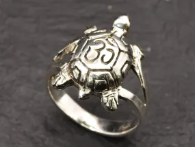 Silver Turtle Ring - Small Turtle Ring, Animal Lover Ring