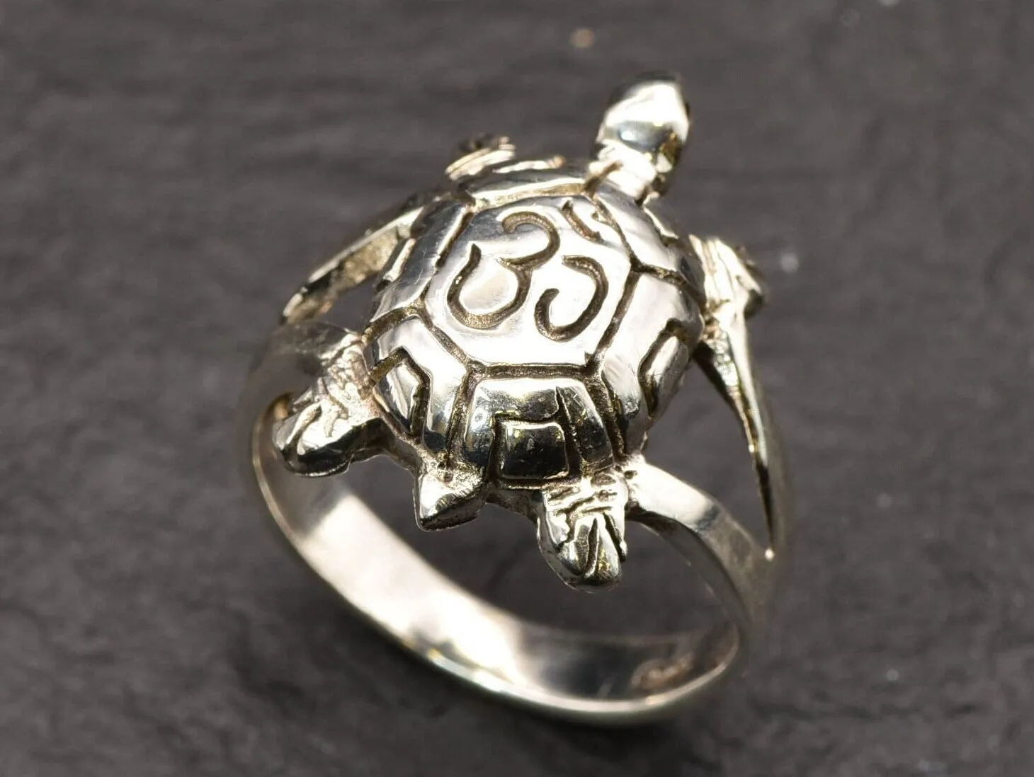 Silver Turtle Ring - Small Turtle Ring, Animal Lover Ring