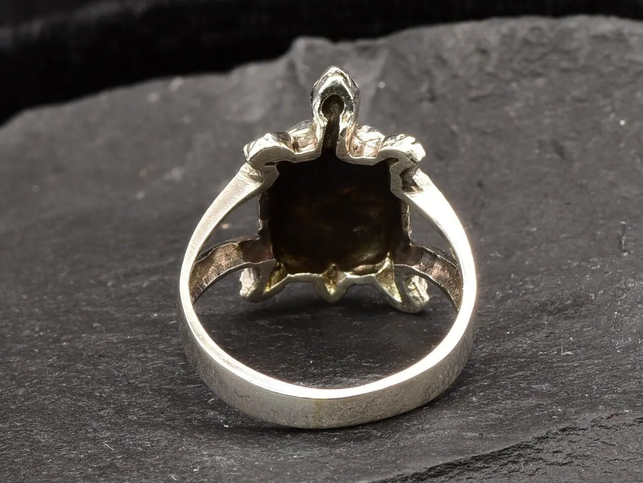 Silver Turtle Ring - Small Turtle Ring, Animal Lover Ring
