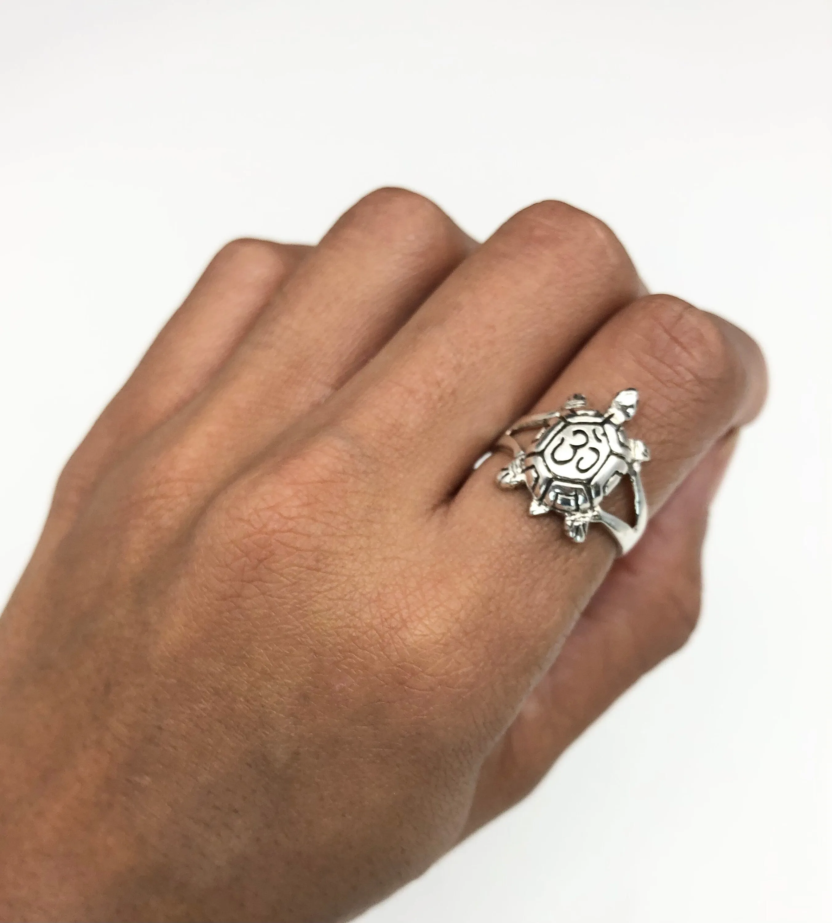 Silver Turtle Ring - Small Turtle Ring, Animal Lover Ring