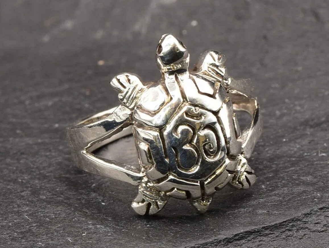 Silver Turtle Ring - Small Turtle Ring, Animal Lover Ring