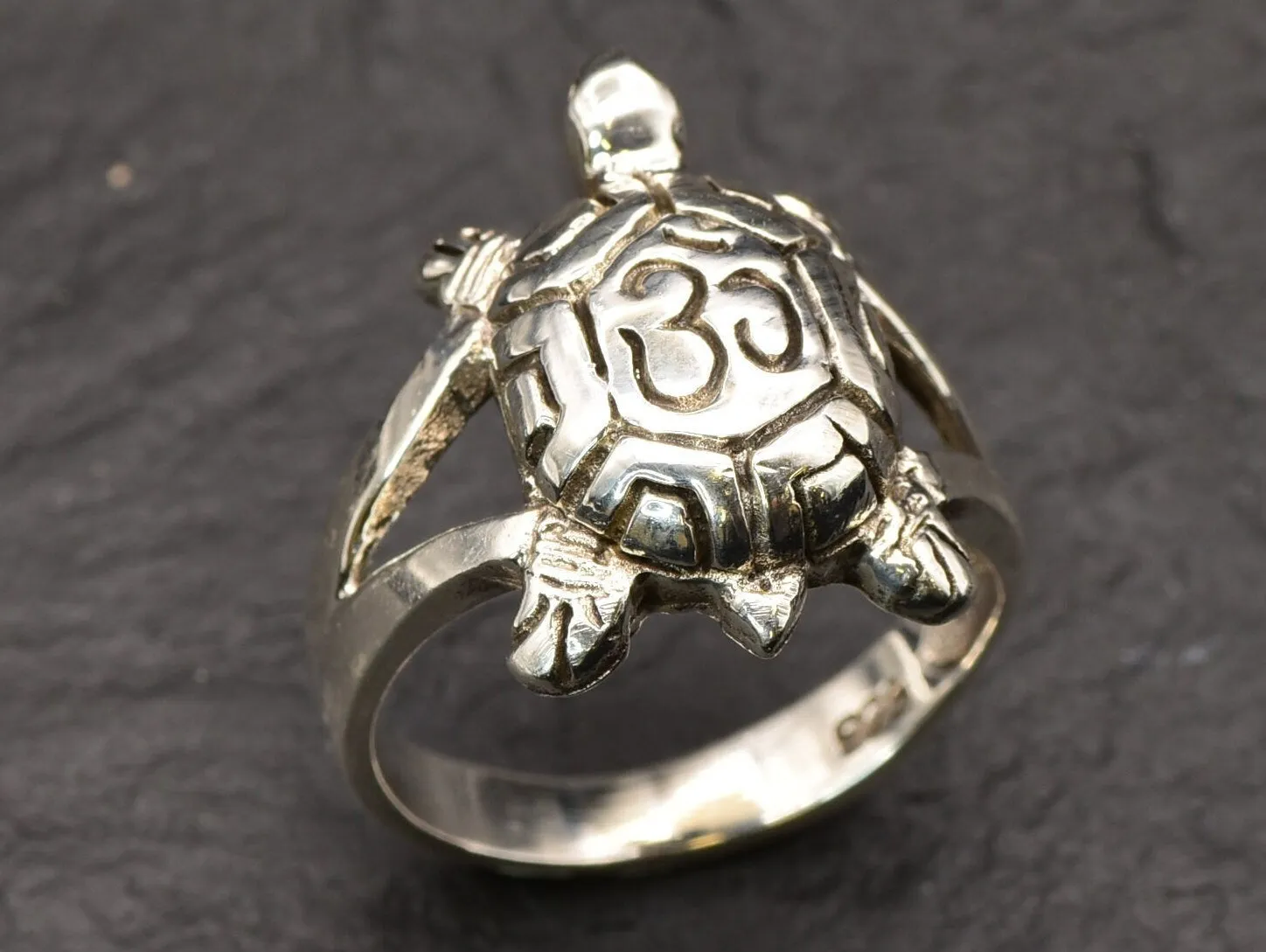 Silver Turtle Ring - Small Turtle Ring, Animal Lover Ring