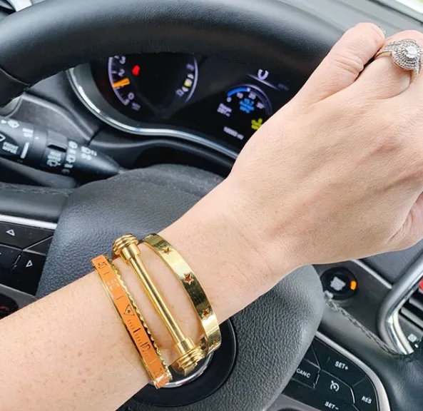 Speedometer Bangle - Orange