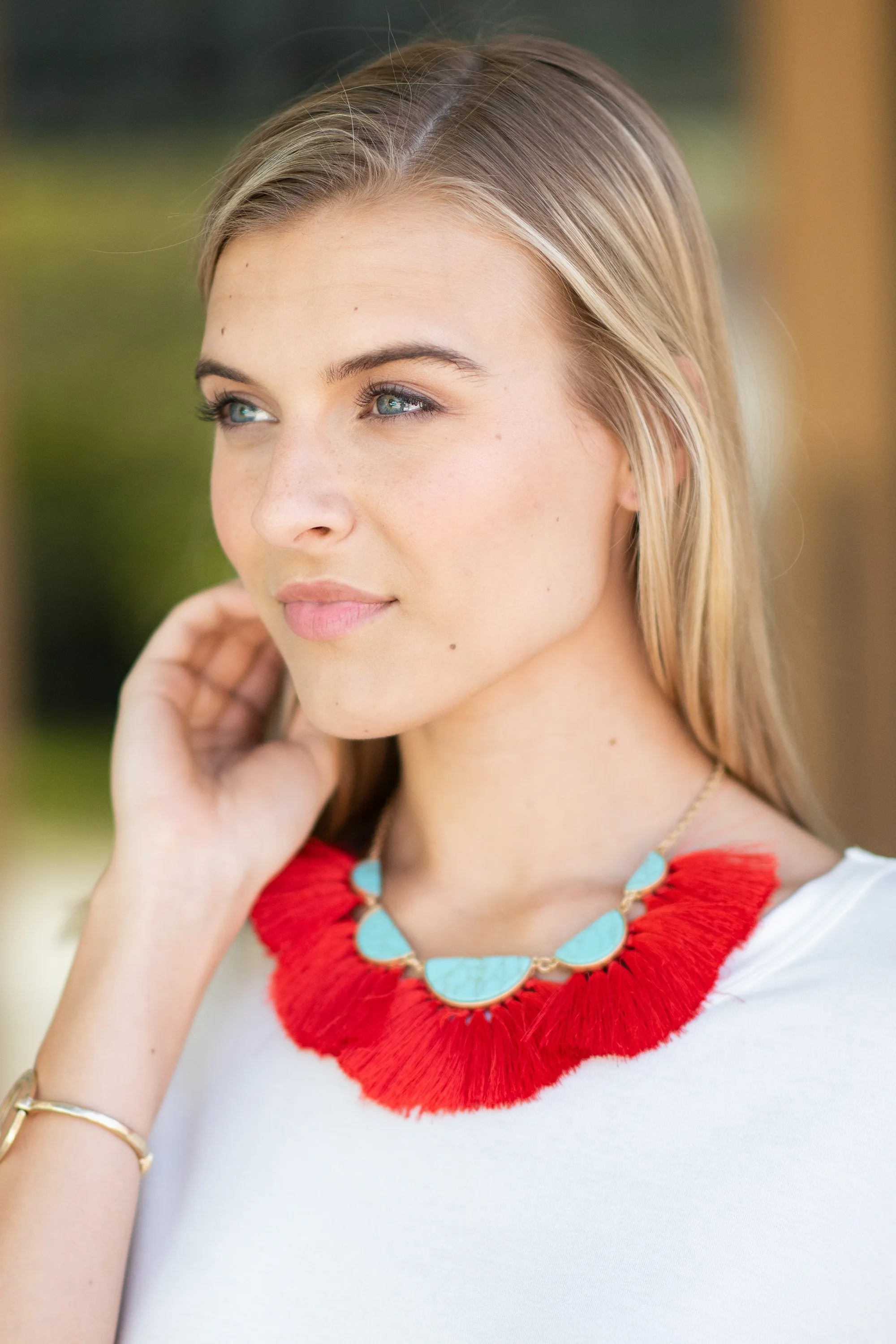 The Look Of Love Necklace, Turquoise