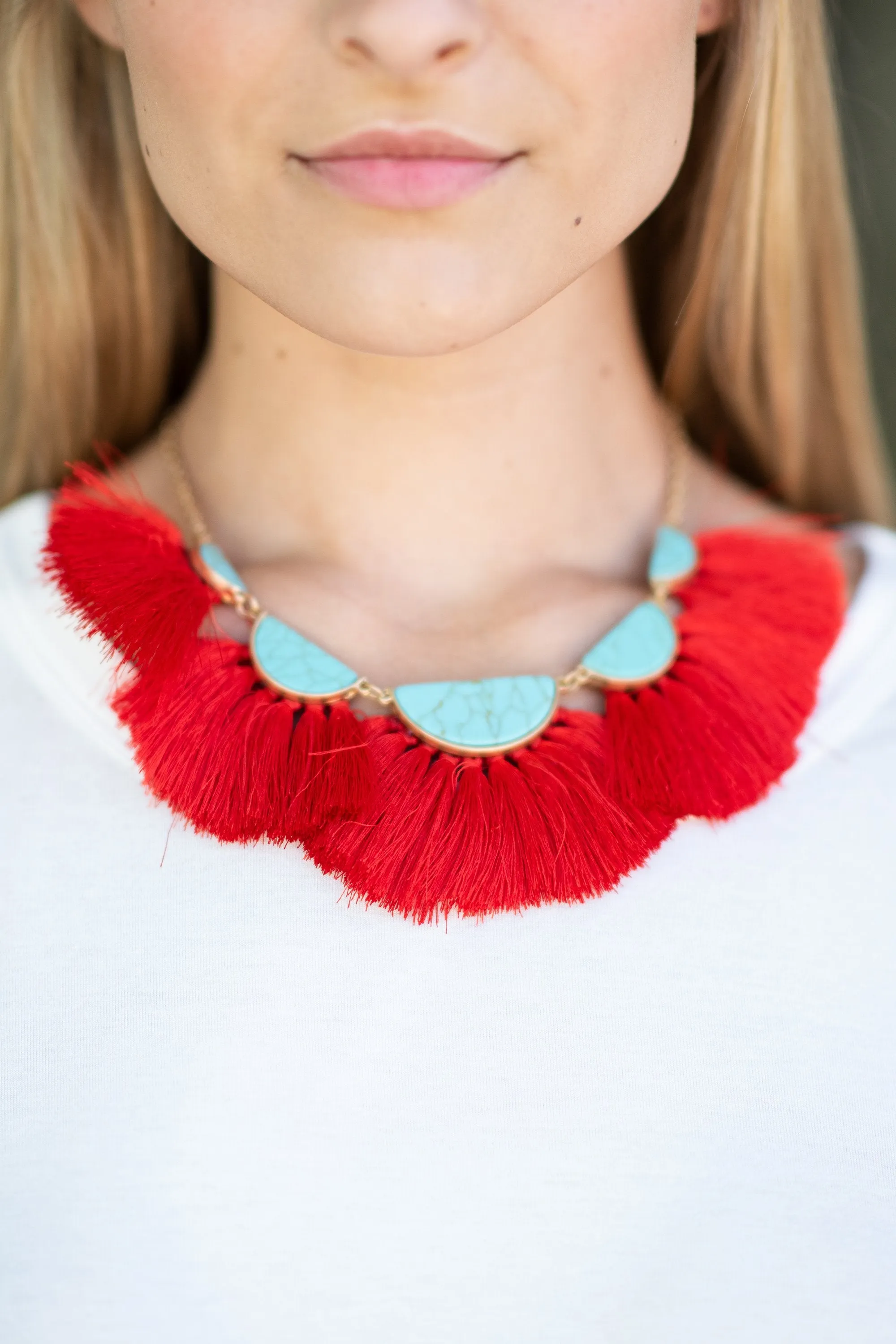 The Look Of Love Necklace, Turquoise