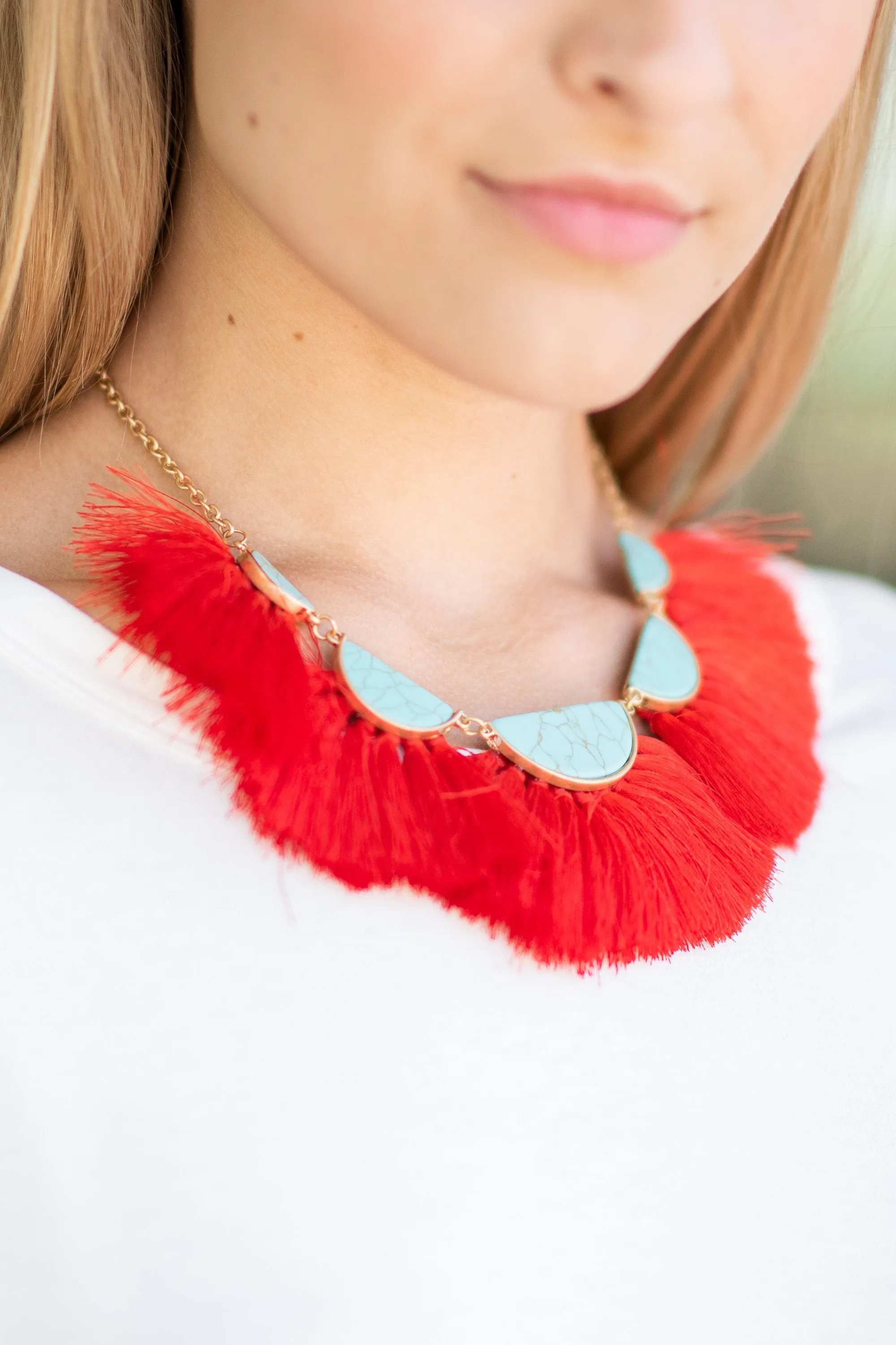 The Look Of Love Necklace, Turquoise