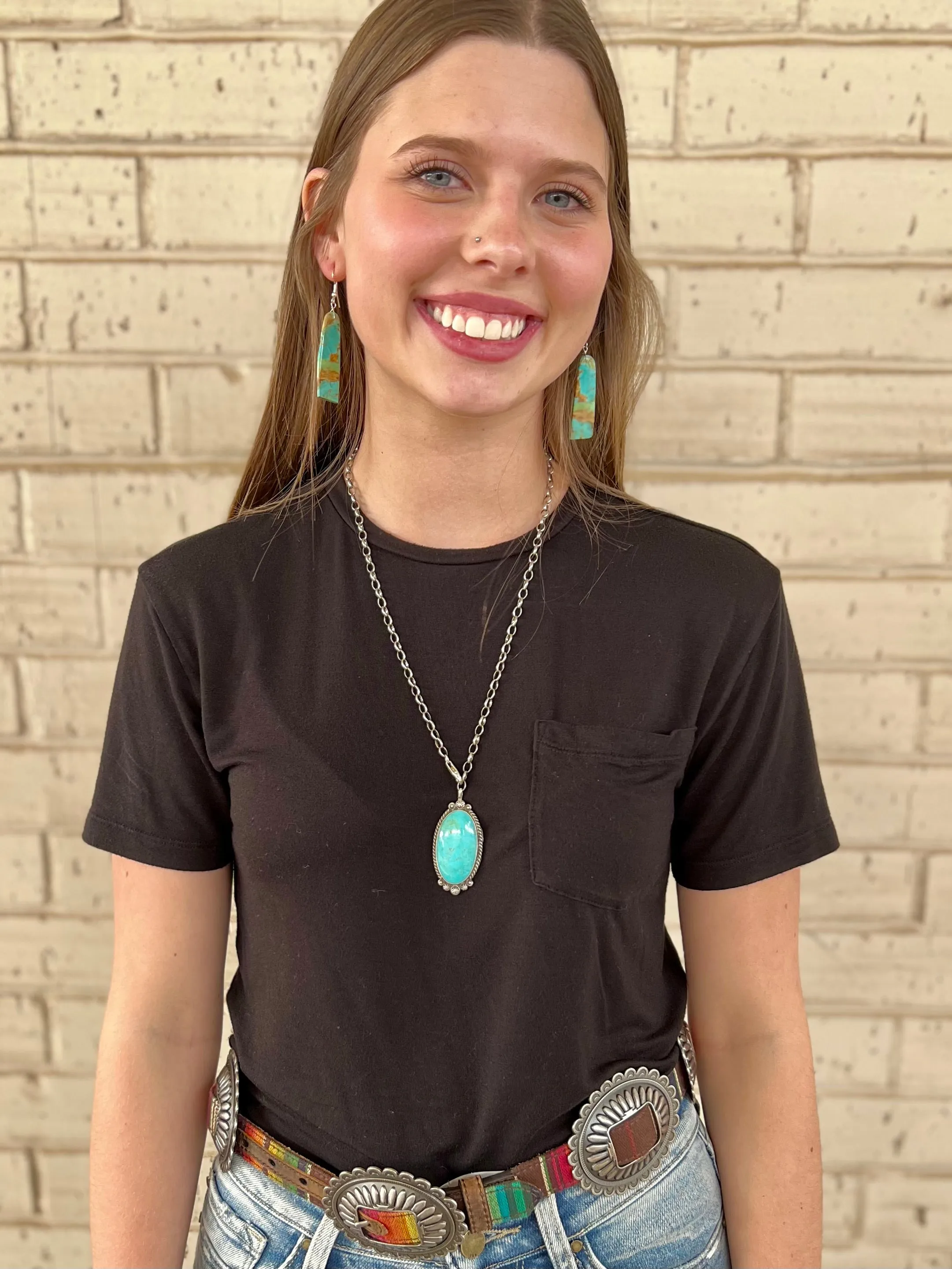 Toggle With Me Turquoise Necklace