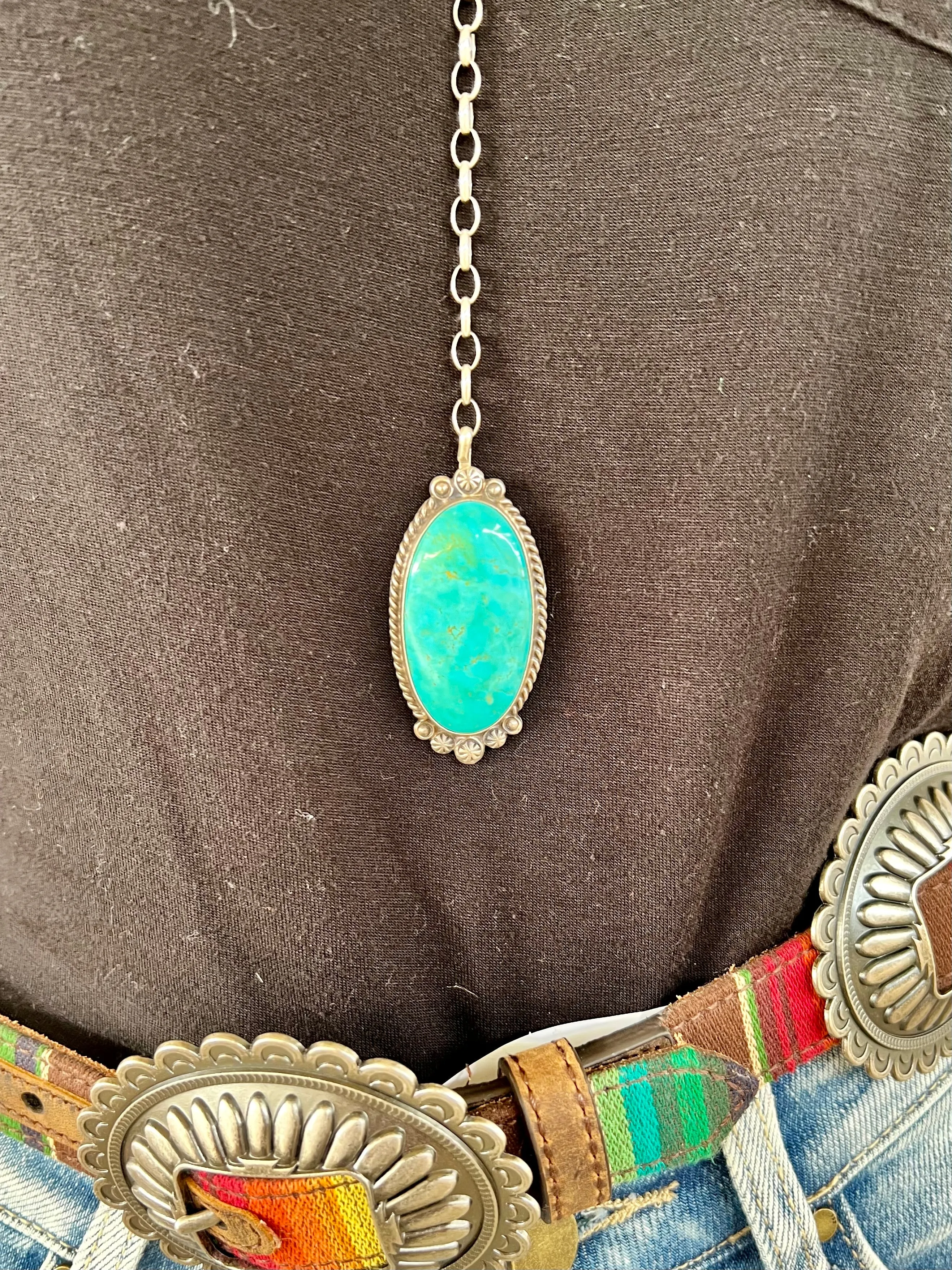 Toggle With Me Turquoise Necklace