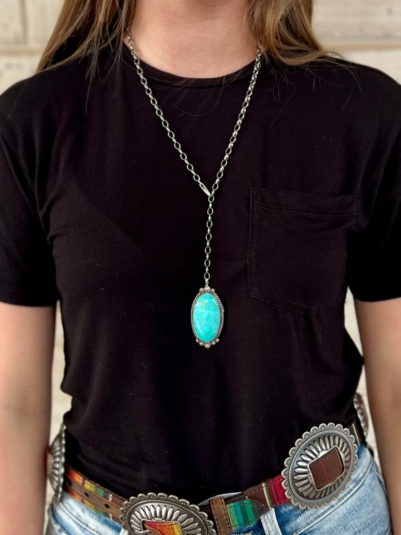 Toggle With Me Turquoise Necklace