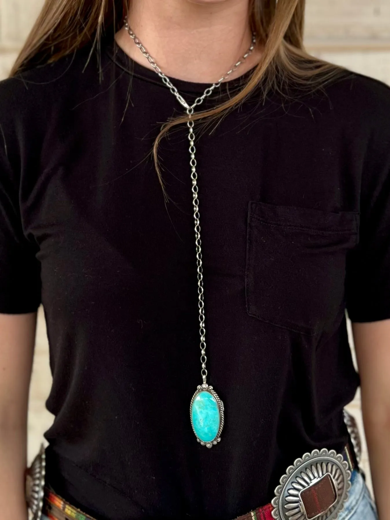 Toggle With Me Turquoise Necklace