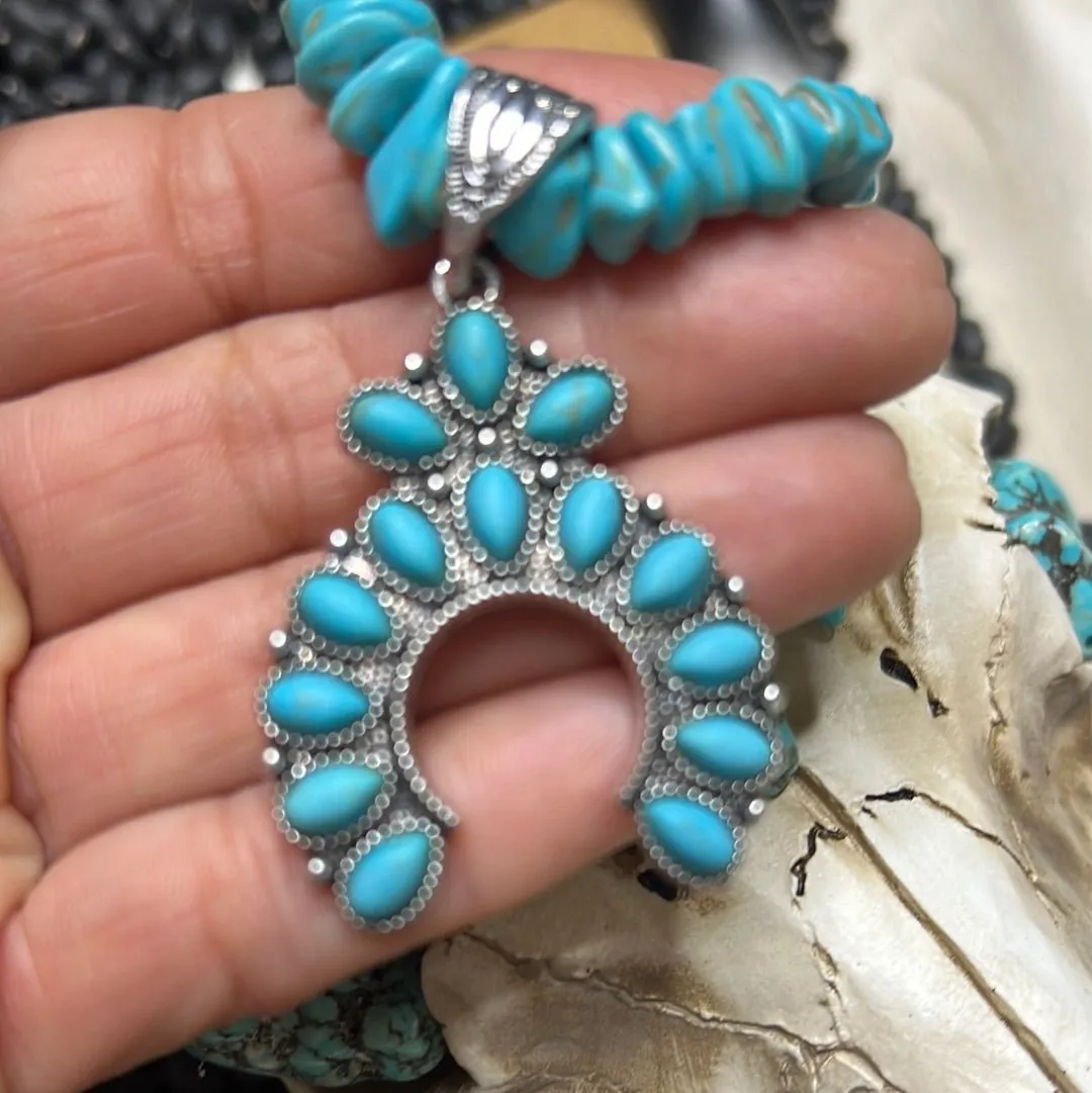 Turquoise Blossom Choker