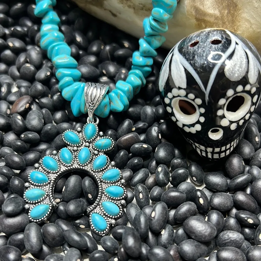 Turquoise Blossom Choker
