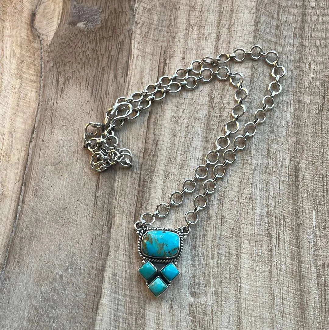 Turquoise Drop Necklace