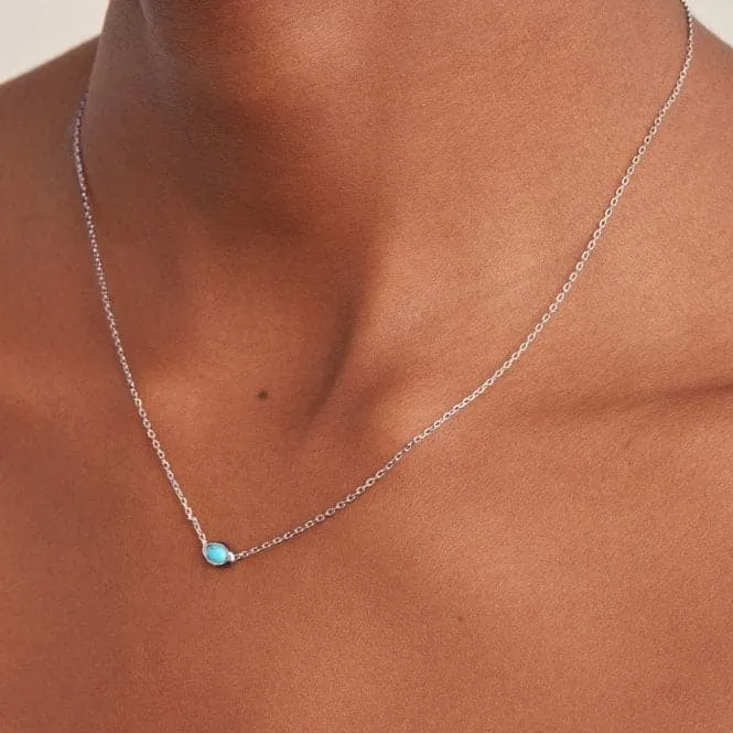 Turquoise Wave Necklace N044-02H