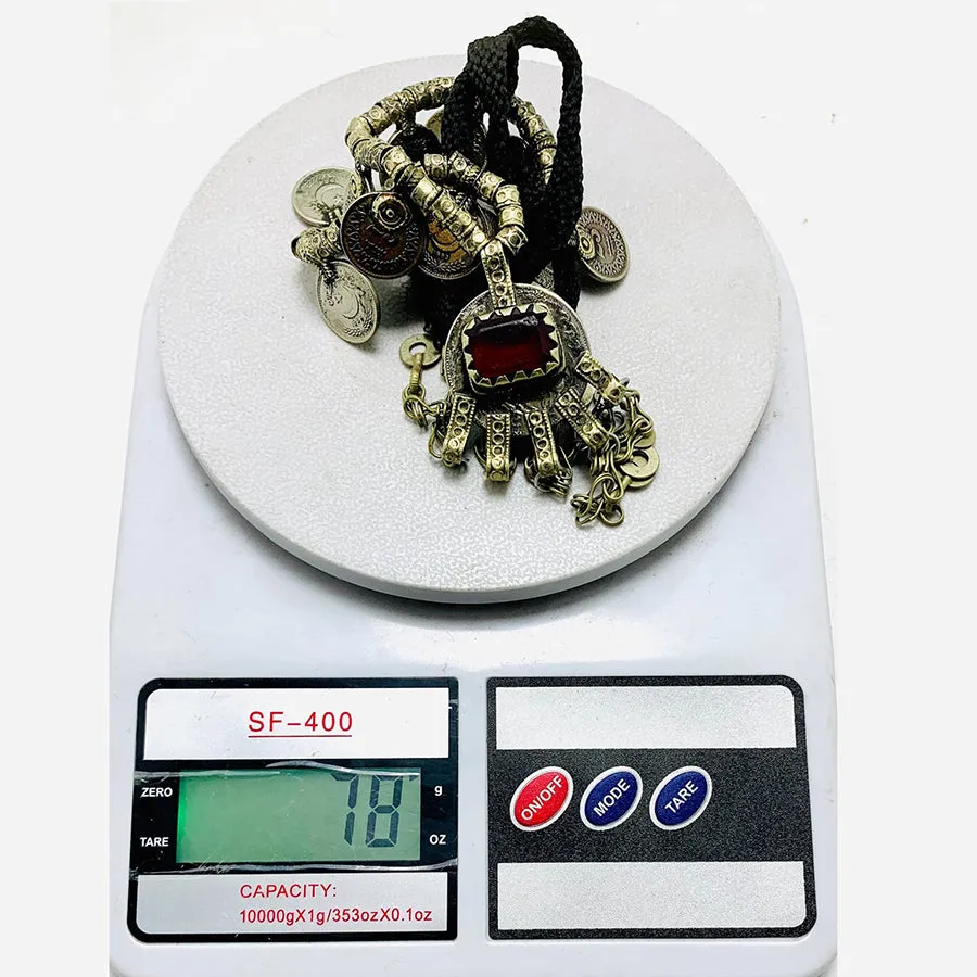 Vintage Kuchi Tribal Necklace With Coins