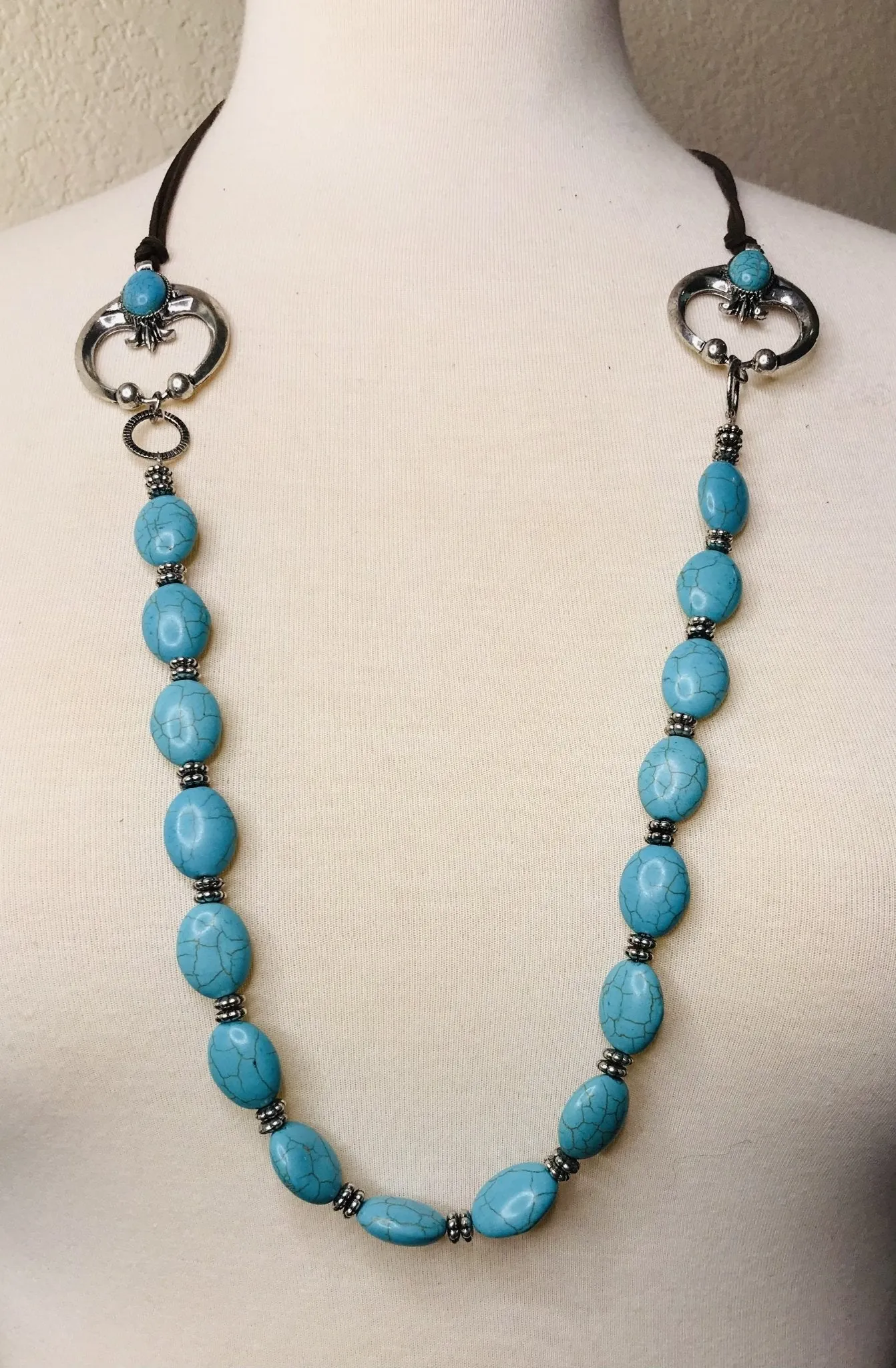 Willow Moon Turquoise Beaded Necklace