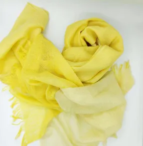 Winter Two-Tone Yellow Scarf